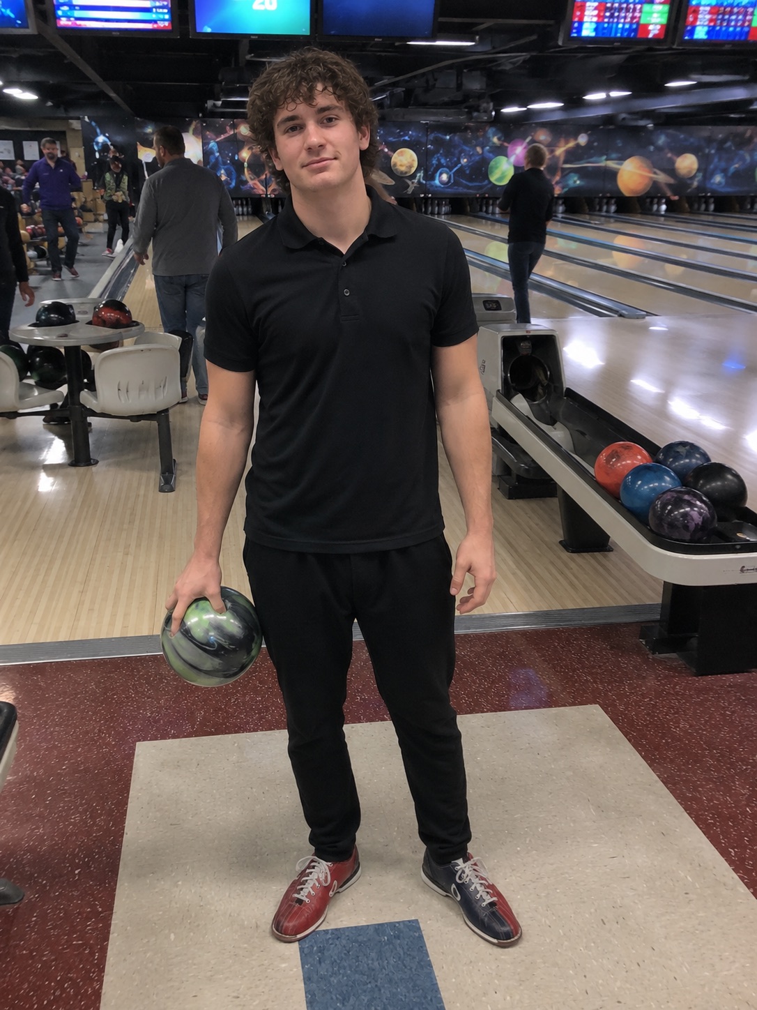 An ordinary phone photo of a bowling subject before editing